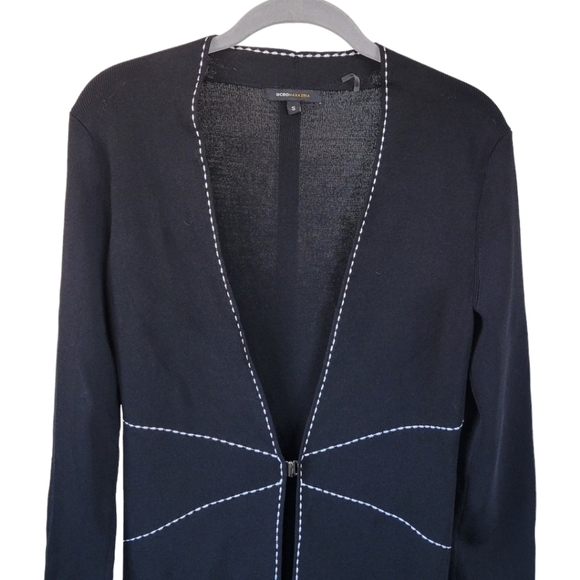 BCBGMAXAZRIA Sz Small Cardigan Sweater Jacket Black - Picture 5 of 11